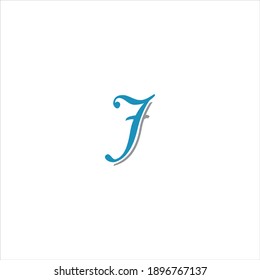 J letter logo abstract design on white color background. j icon