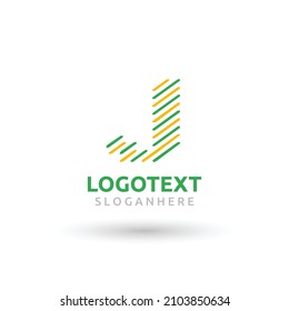 J letter logo, J abstract logo, J stroke line design