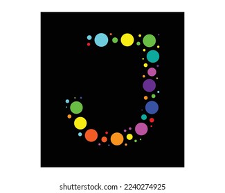 Plantilla de vector de diseño creativo del logotipo de la letra J