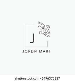 J Letter Logo With A Creative Floral Concept For Company Business Beauty Real Estate Premium Vector vectors