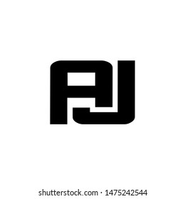 A J letter logo design