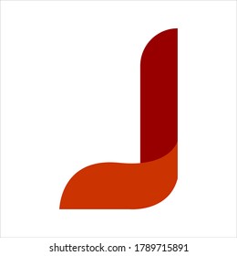 Idea de concepto de diseño de logotipo de letra J