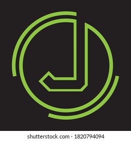 J Letter Logo Design Creative Icon Modern Letters Vector Logo