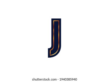 J Letter Logo Design. Creative Letter icon vector.