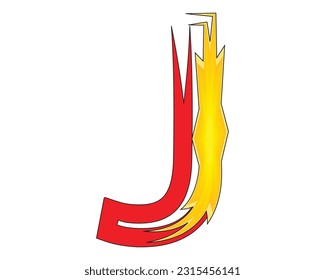 elemento de diseño de logotipo de letra j