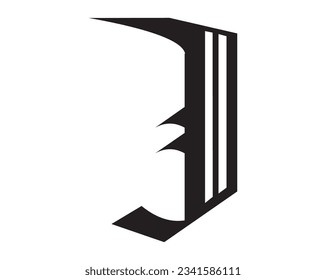 J letter logo design elements