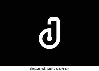 Diseño del logotipo de la letra J sobre fondo de lujo. Concepto del logotipo de la letra de monograma de JJ. Diseño de iconos J. Diseño de iconos de letras blancas elegantes y profesionales de JJ sobre fondo negro. J JJ