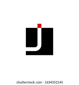 J letter logo design template vector.