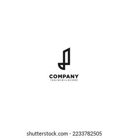 J letter logo design template