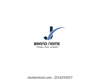 Plantilla de diseño de logotipo de letra J
