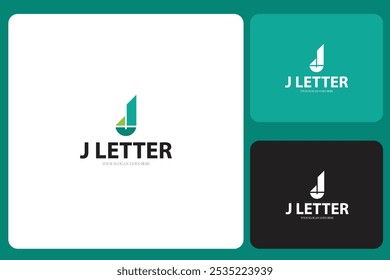 Modelo de design de logotipo de letra J