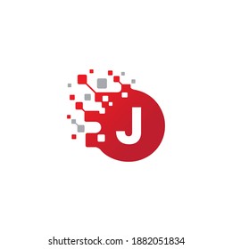 J letter logo design vector template