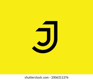 Plantilla vectorial de diseño de logotipo de letra J