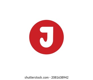 Plantilla vectorial de diseño de logotipo de letra J