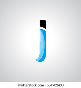 J Letter logo design vector element
