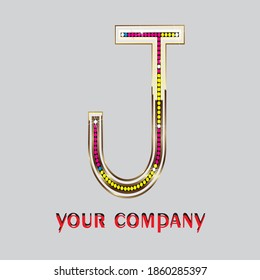 j letter logo editable eps file
