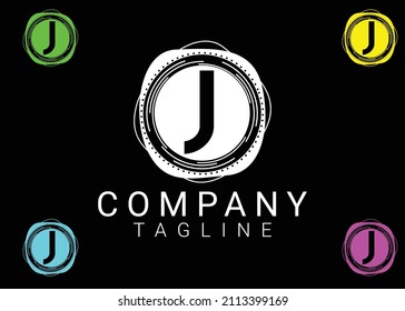 J letter logo and icon design