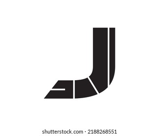 Design-Vorlage für das Logo eines J-Buchstaben
