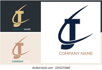 J Letter logo icon design template elements