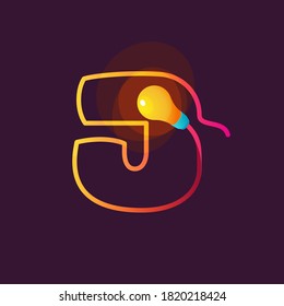 J letter logo made of light bulb and power cable. Designed for electricity advertising, creative idea poster, technology identity, etc.