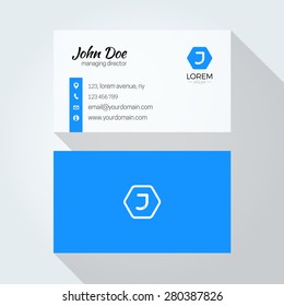 J Letter logo Minimal business card