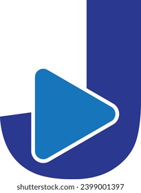 Diseño moderno del logotipo de la letra J
