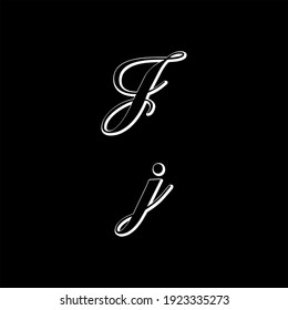 Diseño monograma de la letra J con gráfico vectorial. Diseño de cartas J para el logotipo de negocios. J