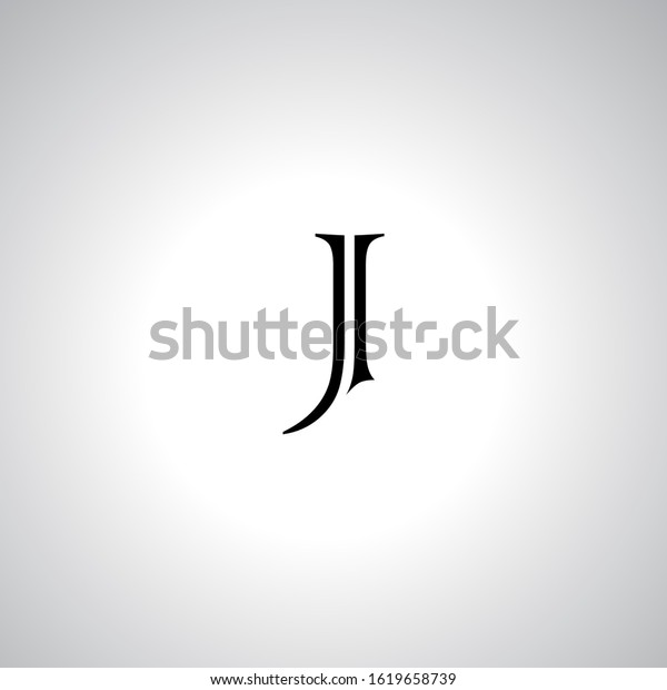 J Letter Logo Nice Gradient White Stock Vector (Royalty Free) 1619658739