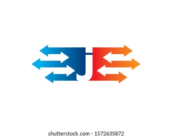 J Letter logo or symbol template design