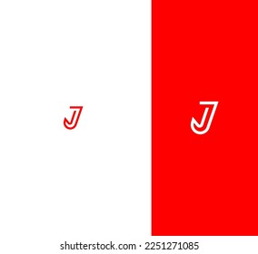 J Letter Logo Usable Vector Template Abstract Monogram Symbol 