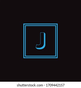 J letter logo vector design