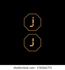 J letter logo vector design with small and capital letter