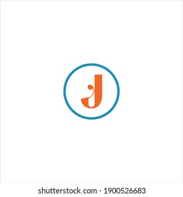 j letter logo vector design on white color background. j icon