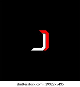 J letter logo vector design on black color background. j alphabet