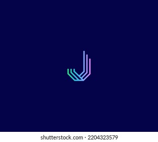 J Letter Logo Vector Template Abstract Monogram Symbol
