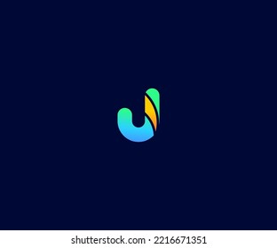 J Letter Logo Vector Template Abstraktes Monogramm Symbol