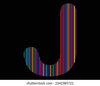 Elementos de plantilla de vector de logotipo de letra J