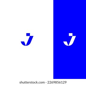 J Letra Plantilla de vectores de logotipo Símbolo abstracto de monograma 