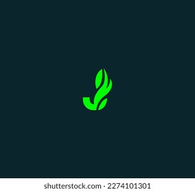 j Letra Plantilla vectorial de logotipo Símbolo abstracto de monograma 