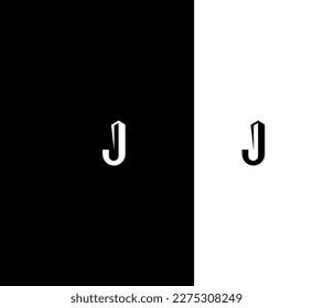 J Letra Plantilla de vectores de logotipo Símbolo abstracto de monograma 