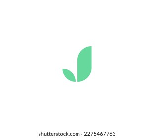 j letter monogram vector logo template.
