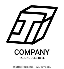 The J letter outline logo. Perfect for t-shirts and other customization, use alone or with your own text.