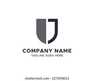 J Letter with Shield Logo Vector Design