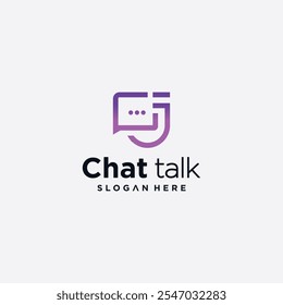 J letter speech bubble icon, chat logo vector illustration logo ,chat app vector communication logo design