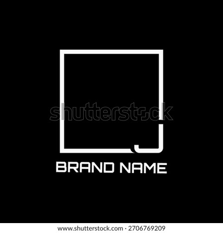 J letter square interior logo design