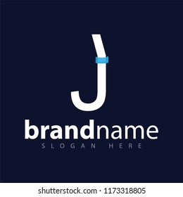 J Letter Straw Logo Icon Vector Template