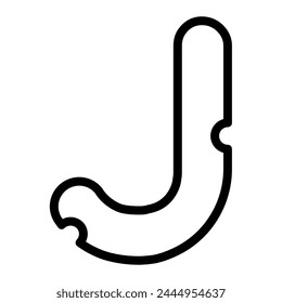 J letter typeface, vector Mice cheese uppercase font.