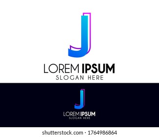J letter vector logo design. Modern icon concept. Professional logo for brand identity. Creative symbol element or template
