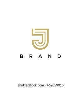 J letter vector logo design concept