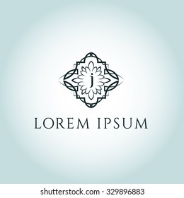 j letter vector logo template (sign, symbol, emblem, ornament)